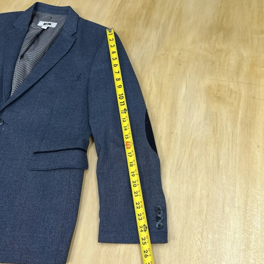 Joseph Abboud Blazer Mens Sz Large (44R) Polyester Blend Stretch Navy Flannel